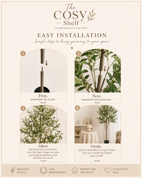 Realistic Artificial Olive Tree