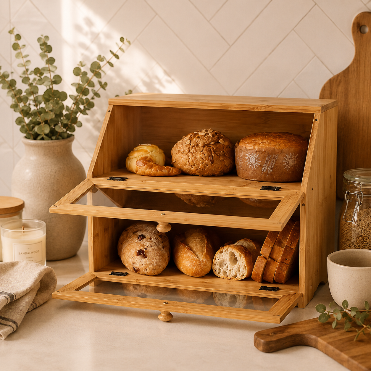 Bamboo Bread Box